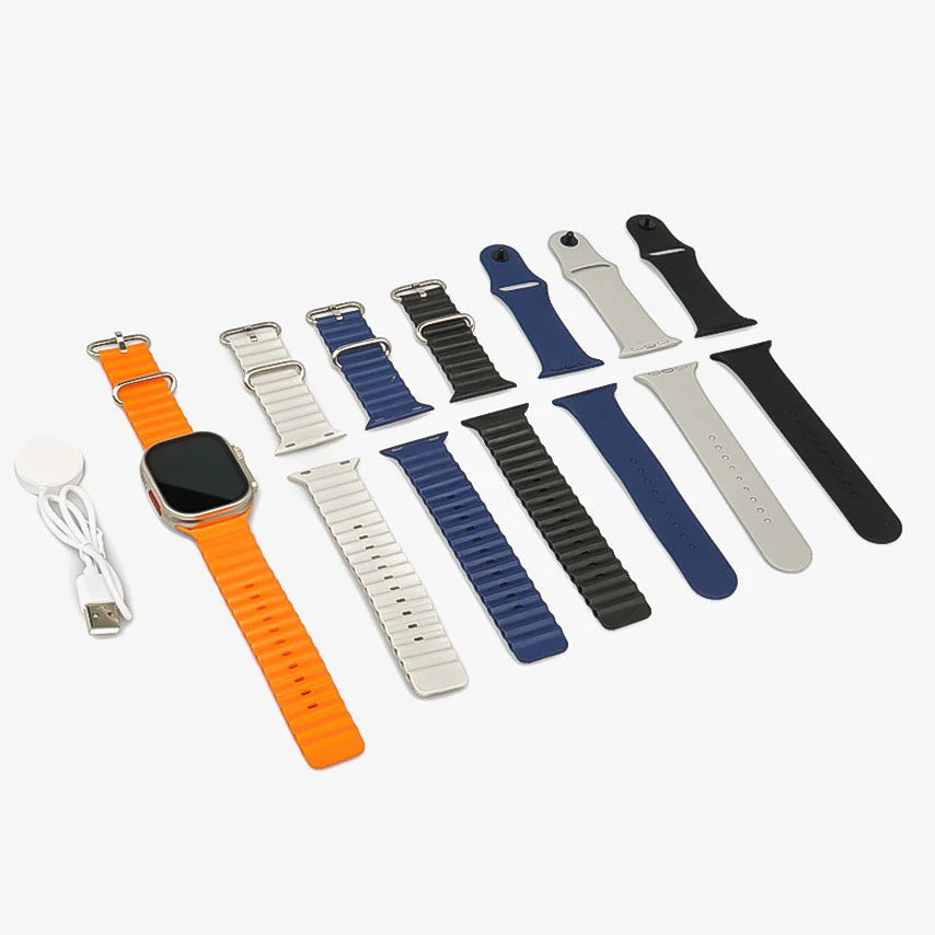 7 IN 1 Ultra Smart watch With 7 straps
